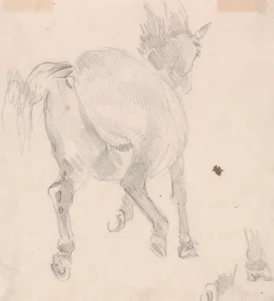 Study of a cantering horse by Сорей Гилпин — digital art print download