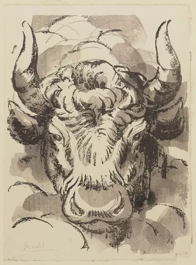Tête de taureau by Jules Chadel, 1934 — digital art print download