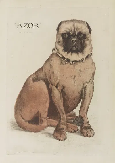 Azor by Анри-Шарль Герар, 1890 — digital art print download
