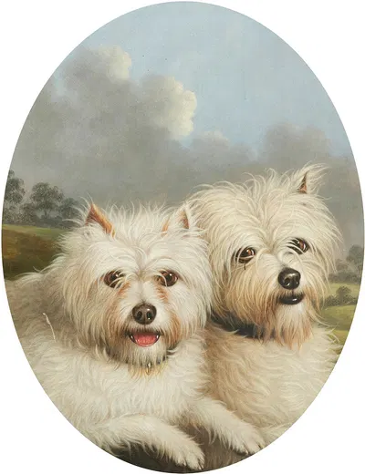 West Highland Terriers by George Stevens — digital art print download