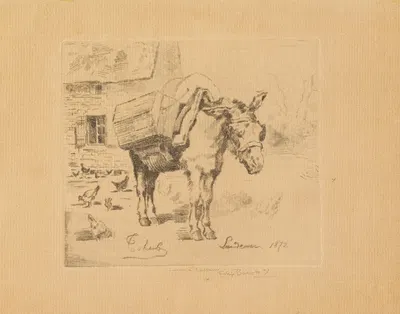 The Mule Marie-Jeanne by Феликс Илер Бюо — digital art print download