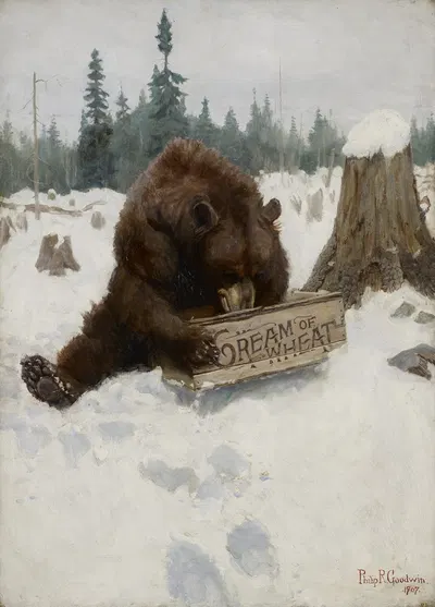 A 'Bear' Chance by Филипп Р. Гудвин, 1907 — digital art print download