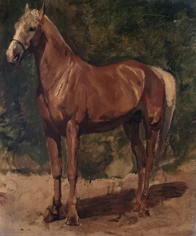 Study of a Horse by Alfred Verwee — digital art print download