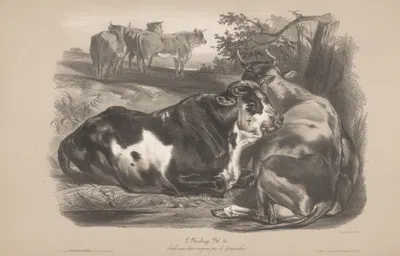 L'Herbage by Joseph Zephyris Gengembre, 1850-1870 — digital art print download