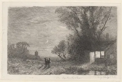 The Blacksmith's Shop by Thomas Creswick, 1838 — digital art print download