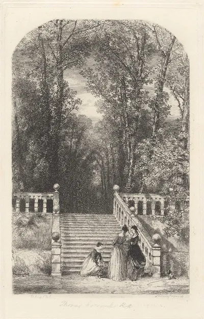 The Terrace by Thomas Creswick — digital art print download