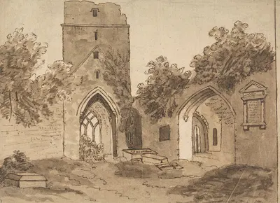 Ruined Abbey by Thomas Crofton Croker — digital art print download