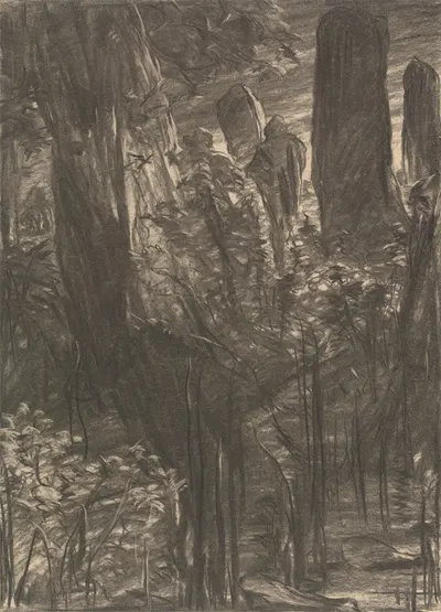 A Grove of Trees by Томас Далзил, 1866 — digital art print download