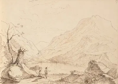Augur's Lake, Gap of Dunloh by Томас Хастингс, 1841 — digital art print download