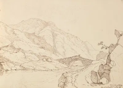 Black Stream Bridge, 6 September 1841 by Томас Хастингс, 1841 — digital art print download