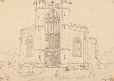 Church of Saint Bartholomew, Crewkerne by Томас Хастингс, 1833 — digital art print download