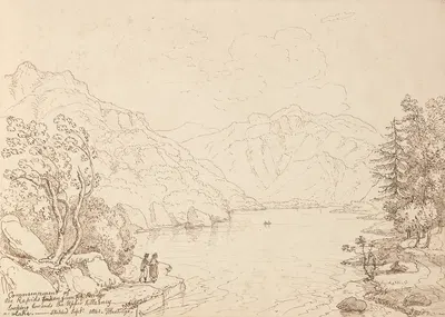 Commencement of the Rapids Taken from the Bridge, September 1841 by Томас Хастингс, 1841 — digital art print download