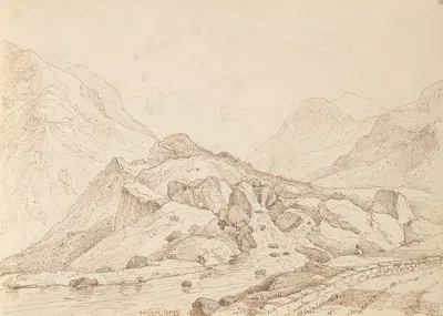 Gowland's Cascade, Gap of Dunloh, 6 September 1841 by Томас Хастингс, 1841 — digital art print download