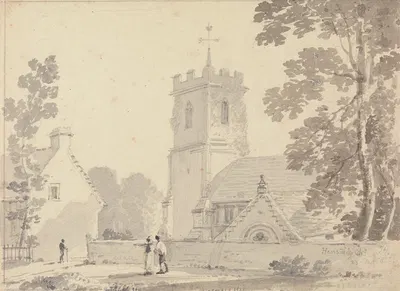 Henstridge Church, 23 August 1833 by Томас Хастингс, 1833 — digital art print download