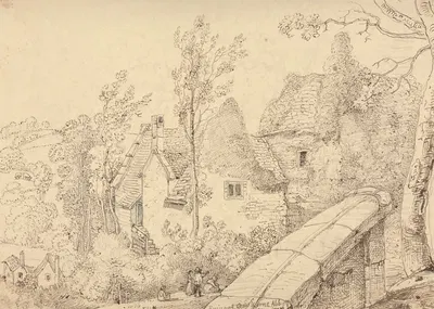 Ruins of Crewkerne Abbey, May 1833 by Томас Хастингс, 1833 — digital art print download