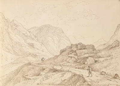 The Purple Mountains, 6 September 1841 by Томас Хастингс, 1841 — digital art print download