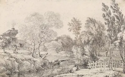View of Mayo's Island, Cheshunt, 23 May 1814 by Томас Хастингс, 1814 — digital art print download