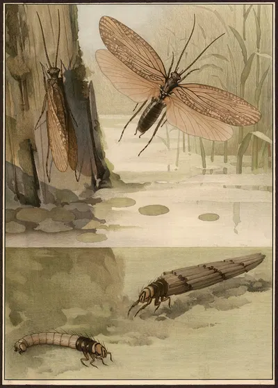 Dragonfly by G. Pascal, 1909 — digital art print download