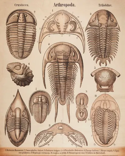 Arthropods. by Karl Alfred Zittel, 1907 — digital art print download