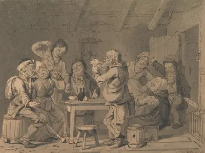 Humorous Family Scene by Walter Geikie — digital art print download
