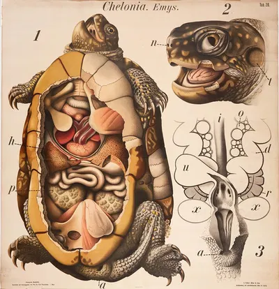 Turtle by Paul Pfurtscheller, 1904 — digital art print download