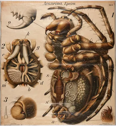 Spider by Paul Pfurtscheller, 1904 — digital art print download