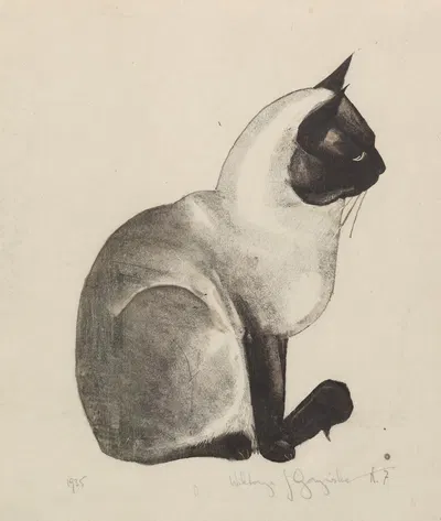 Kot syjamski by Виктория Горыńска, 1935 — digital art print download