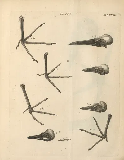 Stemmata avivm (Bird Genealogy) Pl.24 by Якоб Теодор Кляйн, 1759 — digital art print download