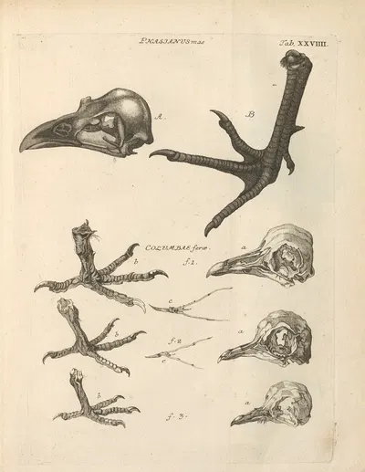 Stemmata avivm (Bird Genealogy) Pl.30 by Якоб Теодор Кляйн, 1759 — digital art print download