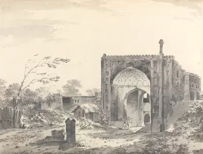 Оригинальные рисунки для Choix de Vues de L'Inde и других Pl.05 by Уильям Ходжес, 1780-1788 — digital art print download