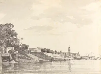 Оригинальные рисунки для Choix de Vues de L'Inde и других, пл.25 by Уильям Ходжес, 1780-1788 — digital art print download