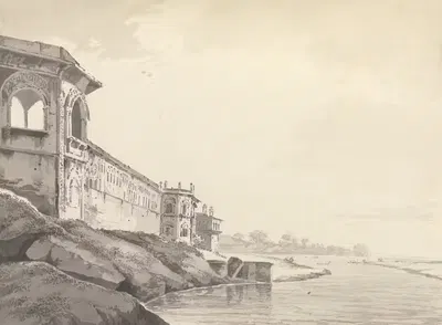 Оригинальные рисунки для Choix de Vues de L'Inde и других, Пл.29 by Уильям Ходжес, 1780-1788 — digital art print download