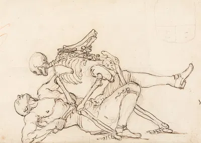 George Taylor's Epitaph: Death Giving George Taylor a Cross Buttock by Уильям Хогарт — digital art print download