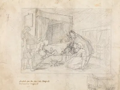 Operation Scene in a Hospital with Subsidiary Sketches in the Margin at the Lower Right by Уильям Хогарт — digital art…
