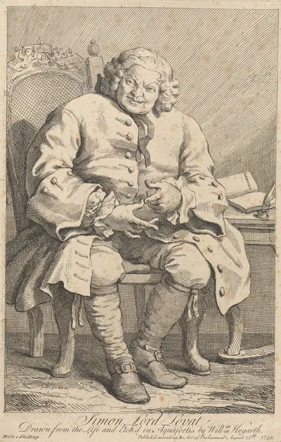 Simon Lord Lovat by Уильям Хогарт, 1746 — digital art print download