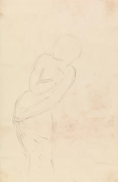 Sketch of a Woman by Уильям Холман Хант — digital art print download