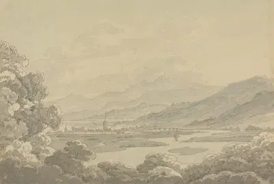 View of Perth from Moncrieffe Hill by Dominic Michael Serres — digital art print download