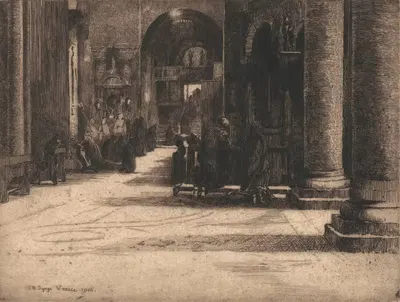Сан-Марко, Венеция, № 1 by Эдвард Миллингтон Синдж, 1906 — digital art print download