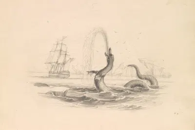 The Great Sea Serpent by James Stewart — digital art print download