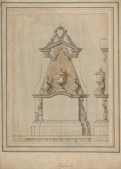 Design for a Monument to Sir James Reade, Hatfield by John Michael Rysbrack — digital art print download