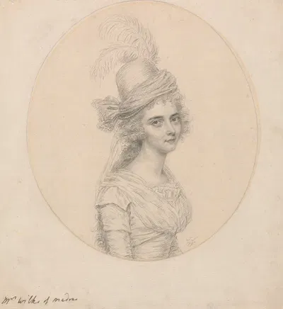 Portrait of Mrs. Wilks of Madras by Джон Смарт, 1793 — digital art print download