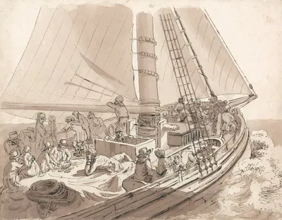 Margate Hoy by Джозеф Кларендон Смит, 1807 — digital art print download