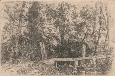 The Footbridge by Джозеф Стэннард, c.1822 — digital art print download
