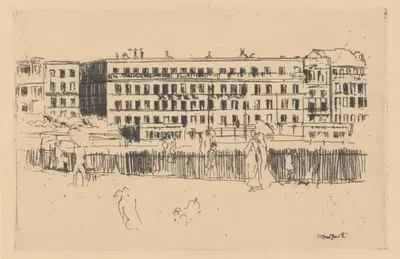 Old Hotel Royal Dieppe by Уолтер Ричард Сикерт, 1910 — digital art print download