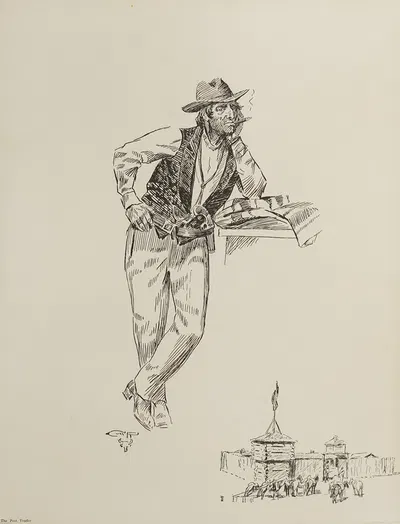 The Post Trader by Шарль Марион Рассел, 1900 — digital art print download