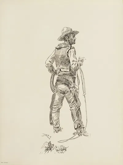 The Cowboy by Шарль Марион Рассел, 1900 — digital art print download