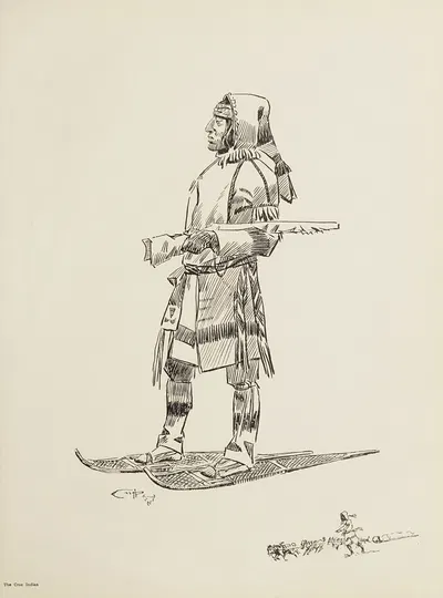 The Cree Indian by Шарль Марион Рассел, 1900 — digital art print download