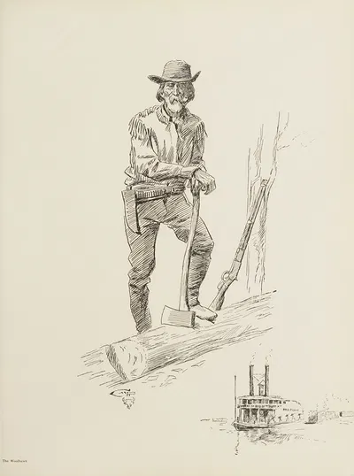 The Woodhawk by Шарль Марион Рассел, 1900 — digital art print download