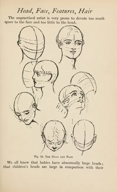 Drawing for beginners Pl.11 by Dorothy Furniss — digital art print download