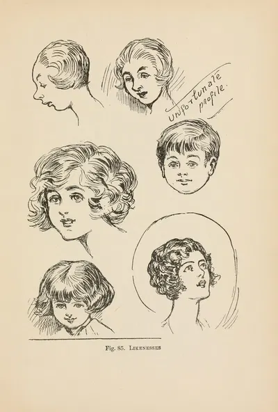 Drawing for beginners Pl.36 by Dorothy Furniss — digital art print download